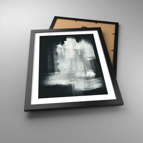 Poster in black frame - Woven from the Vertical and the Horizontal - 30x40 cm