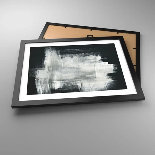 Poster in black frame - Woven from the Vertical and the Horizontal - 40x30 cm