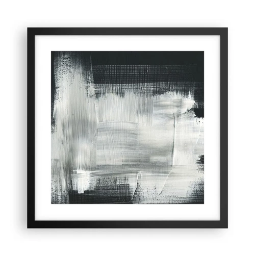 Poster in black frame - Woven from the Vertical and the Horizontal - 40x40 cm