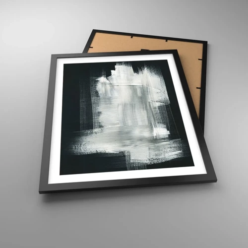 Poster in black frame - Woven from the Vertical and the Horizontal - 40x50 cm