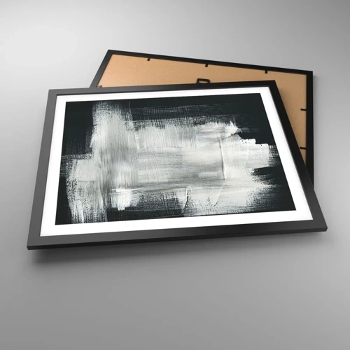 Poster in black frame - Woven from the Vertical and the Horizontal - 50x40 cm