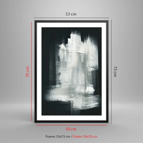 Poster in black frame - Woven from the Vertical and the Horizontal - 50x70 cm