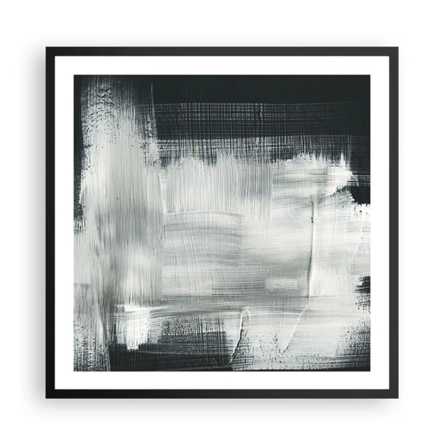 Poster in black frame - Woven from the Vertical and the Horizontal - 60x60 cm