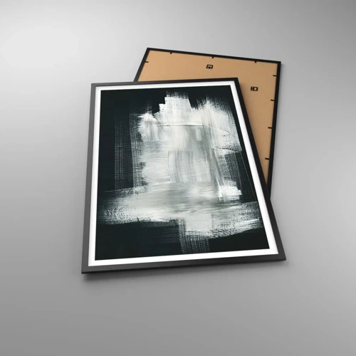 Poster in black frame - Woven from the Vertical and the Horizontal - 61x91 cm