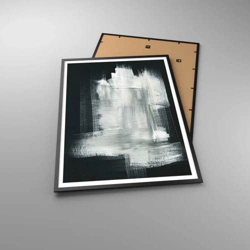 Poster in black frame - Woven from the Vertical and the Horizontal - 70x100 cm