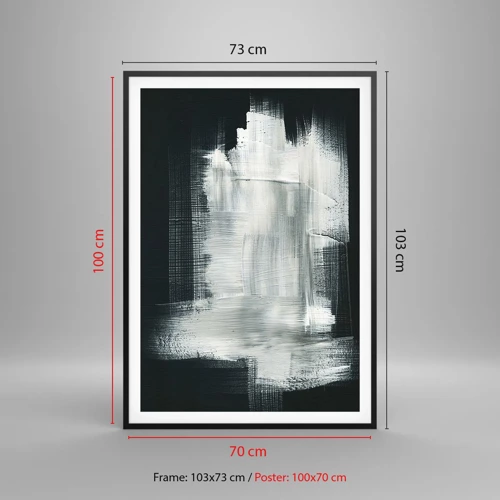 Poster in black frame - Woven from the Vertical and the Horizontal - 70x100 cm