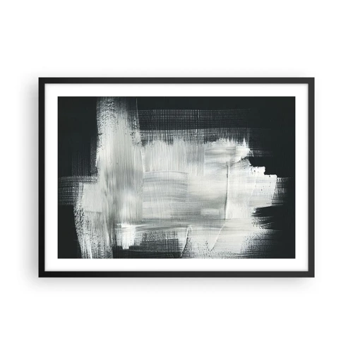 Poster in black frame - Woven from the Vertical and the Horizontal - 70x50 cm