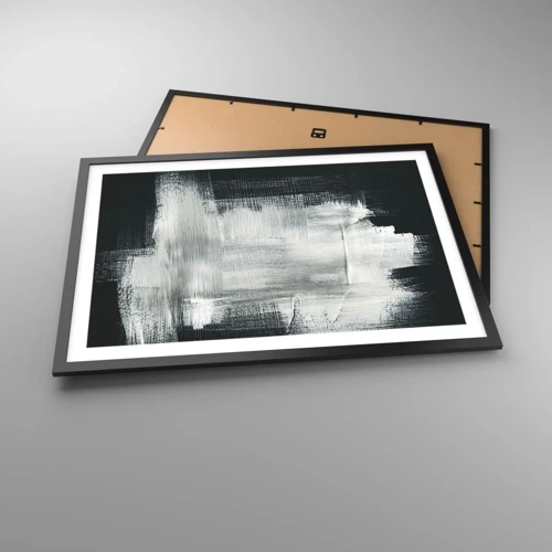 Poster in black frame - Woven from the Vertical and the Horizontal - 70x50 cm