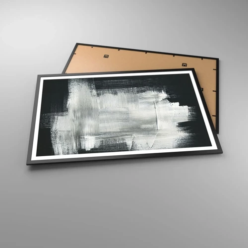 Poster in black frame - Woven from the Vertical and the Horizontal - 91x61 cm
