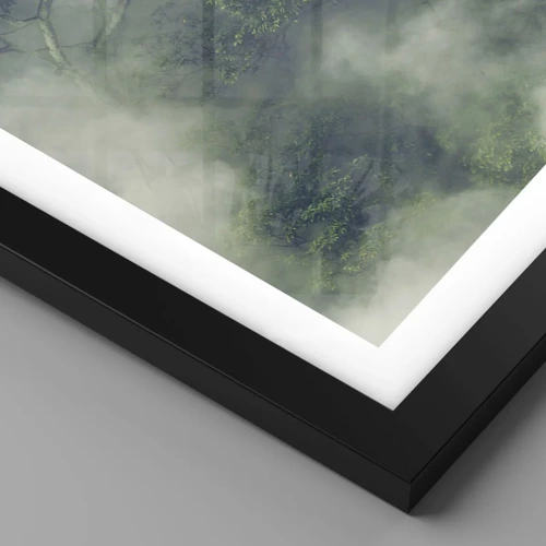 Poster in black frame - Wrapped In Fog - 40x50 cm