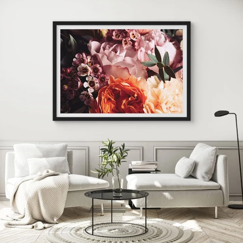 Poster in black frame - Wrapped by Beauty - 70x50 cm