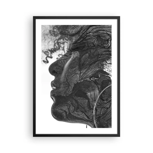 Poster in black frame - Wrapped up in Dreams - 50x70 cm