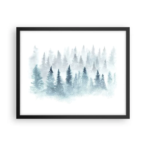 Poster in black frame - Wrapped up in a Fog - 50x40 cm