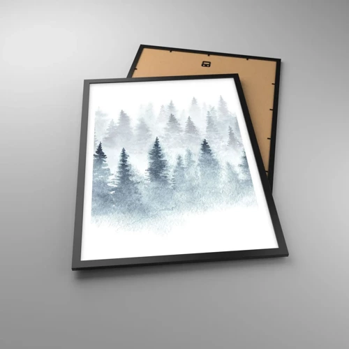 Poster in black frame - Wrapped up in a Fog - 50x70 cm