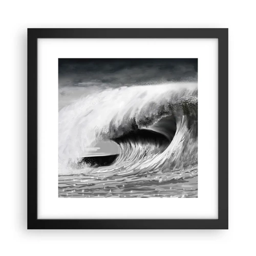 Poster in black frame - Wrath of the Ocean - 30x30 cm