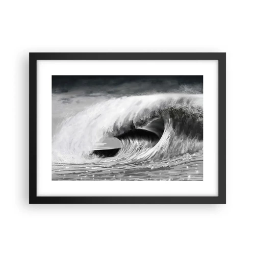 Poster in black frame - Wrath of the Ocean - 40x30 cm