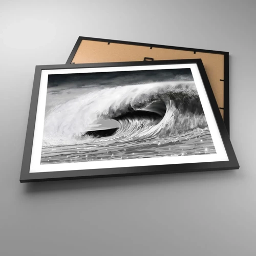 Poster in black frame - Wrath of the Ocean - 50x40 cm