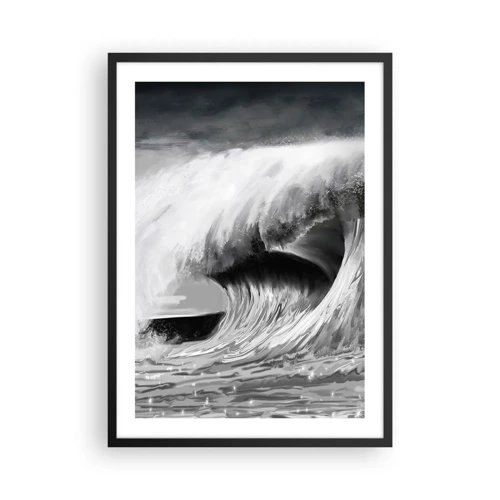 Poster in black frame - Wrath of the Ocean - 50x70 cm