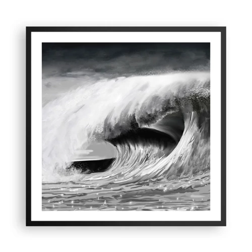 Poster in black frame - Wrath of the Ocean - 60x60 cm