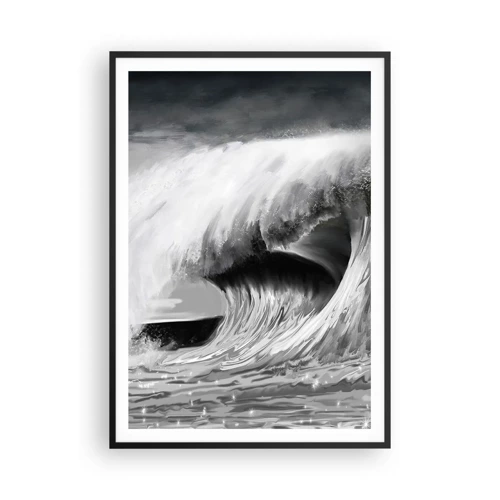 Poster in black frame - Wrath of the Ocean - 70x100 cm