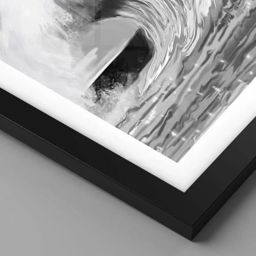 Poster in black frame - Wrath of the Ocean - 70x100 cm