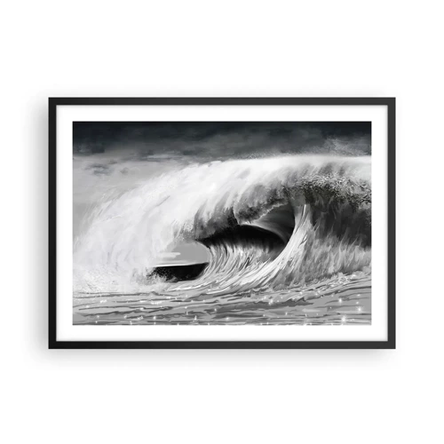 Poster in black frame - Wrath of the Ocean - 70x50 cm