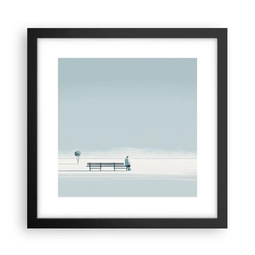 Poster in black frame - Yes, I Am Waiting - 30x30 cm