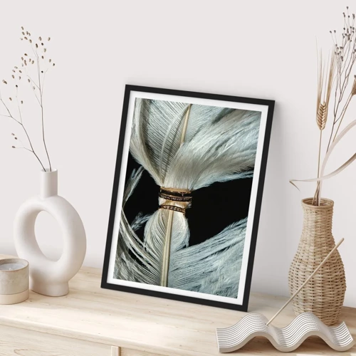 Poster in black frame - …and I won't Leave You… - 30x40 cm