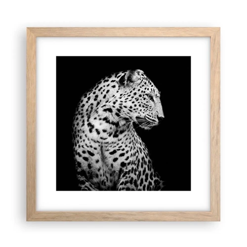 Poster in light oak frame - A Perfect Right Profile  - 30x30 cm