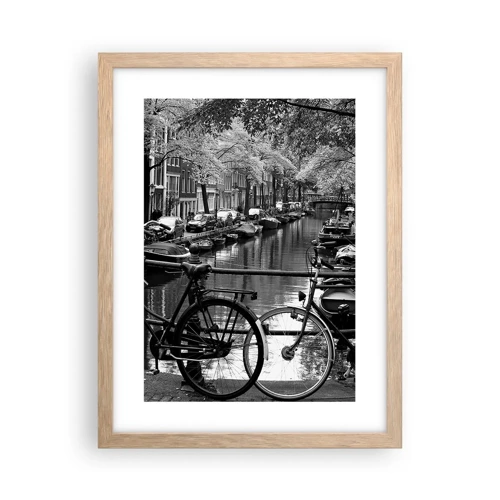 Poster in light oak frame - A Very Dutch View - 30x40 cm