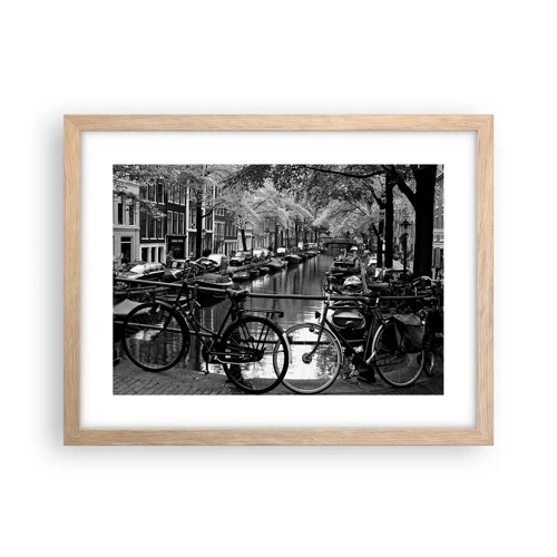 Poster in light oak frame - A Very Dutch View - 40x30 cm