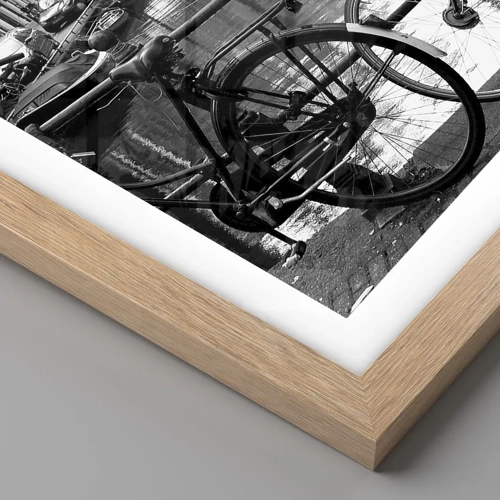 Poster in light oak frame - A Very Dutch View - 40x30 cm