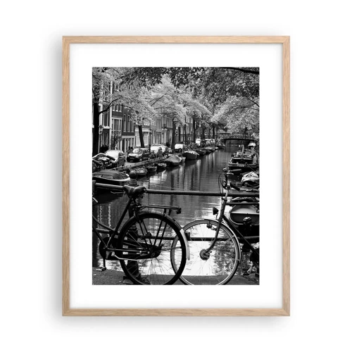 Poster in light oak frame - A Very Dutch View - 40x50 cm