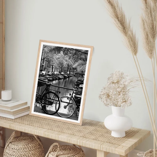 Poster in light oak frame - A Very Dutch View - 40x50 cm