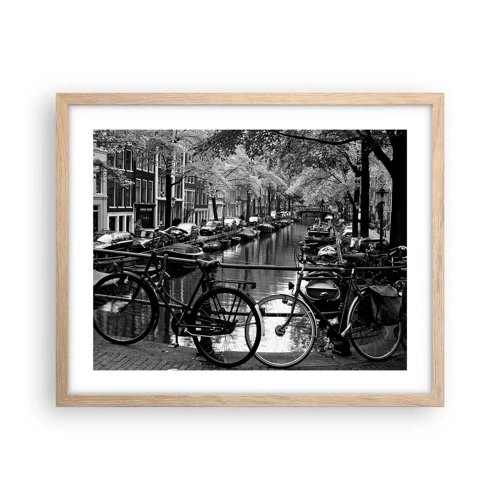 Poster in light oak frame - A Very Dutch View - 50x40 cm