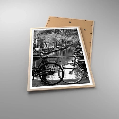 Poster in light oak frame - A Very Dutch View - 61x91 cm