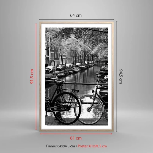 Poster in light oak frame - A Very Dutch View - 61x91 cm