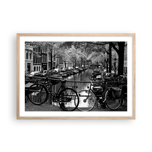 Poster in light oak frame - A Very Dutch View - 70x50 cm