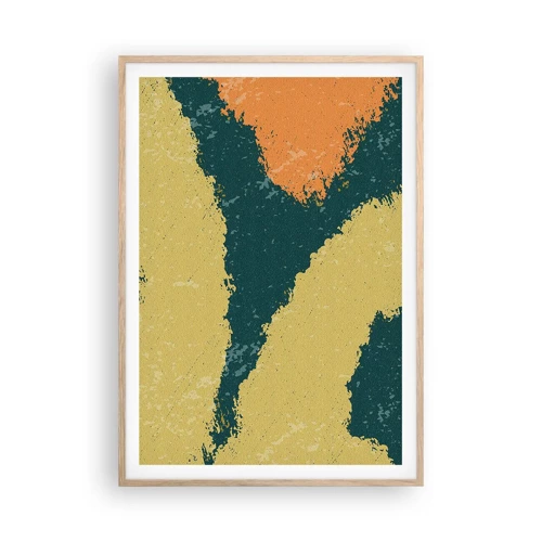 Poster in light oak frame - Abstract - Slow Motion - 70x100 cm