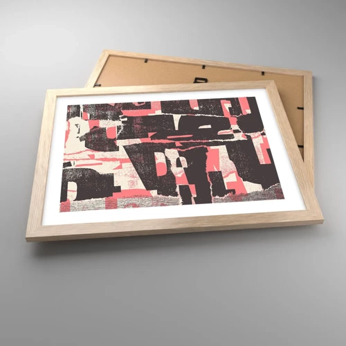 Poster in light oak frame - All that Chaos - 40x30 cm