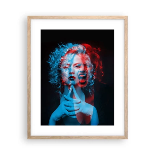 Poster in light oak frame - Alter Ego - 40x50 cm