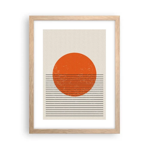 Poster in light oak frame - Always the Sun - 30x40 cm