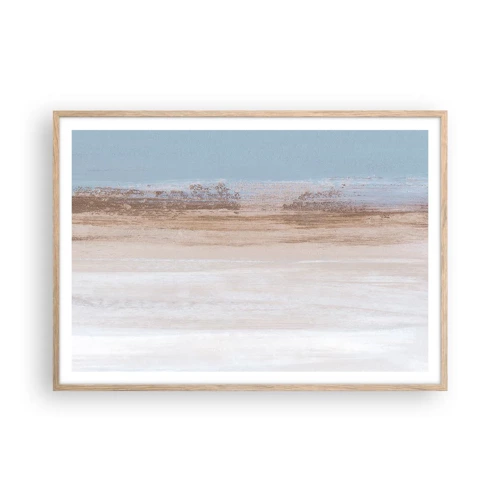 Poster in light oak frame - Ambiguous Landscape - 100x70 cm