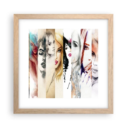 Poster in light oak frame - And It Is Always You - 30x30 cm