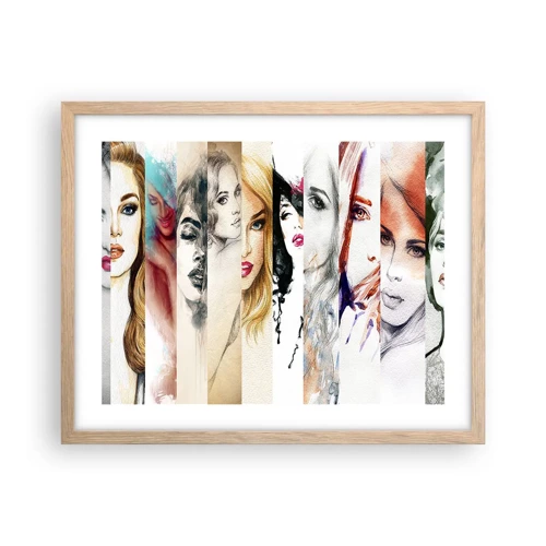 Poster in light oak frame - And It Is Always You - 50x40 cm