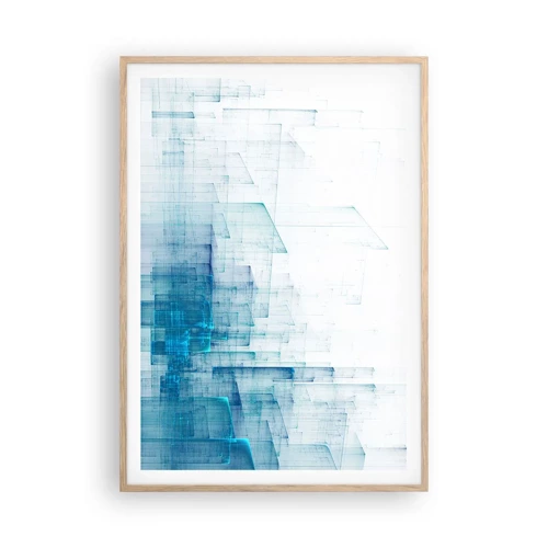 Poster in light oak frame - And There Was Space - 70x100 cm