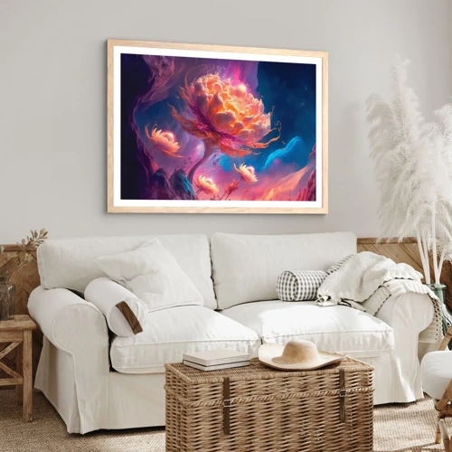 Poster in light oak frame - Another World - 100x70 cm