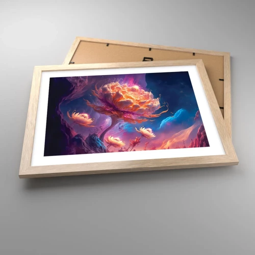 Poster in light oak frame - Another World - 40x30 cm