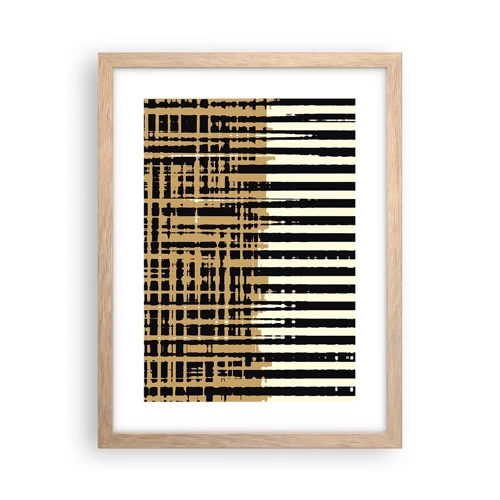 Poster in light oak frame - Architectural Abstract - 30x40 cm