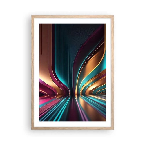 Poster in light oak frame - Architecture of Light - 50x70 cm